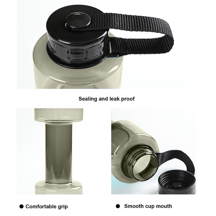 Translation missing: en.JWDX Portable Kettle Clearance, Water Bottle Multifunctional Water Bottle Dumbbell Shaped Drinking Bottles Leakproof Bottle Drinking Bottle for Gym School Cycling Outdoor Sports and Capacity Grey