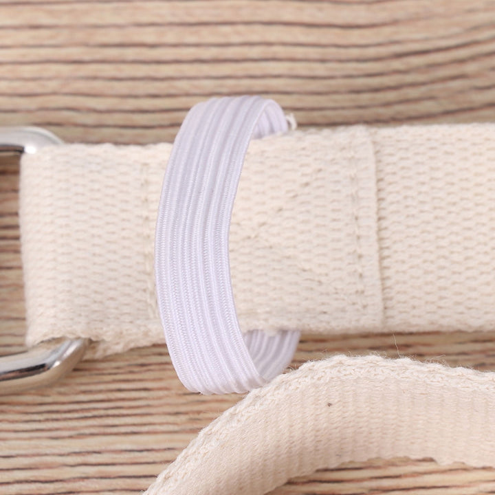 Translation missing: en.SWETRACE Stretch Straps 1Pc Portable Yoga Strap In White And Yellow For And Daily Exercise 47.2x1x0.1In