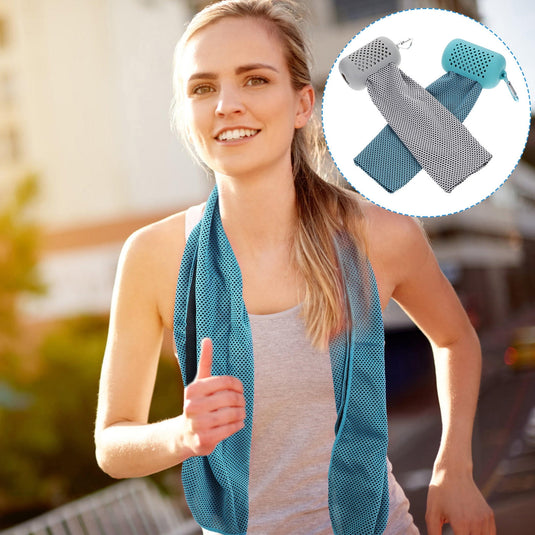 Translation missing: en.SWETRACE Sweat-Absorbing Yoga Towels Quick Cooling Towel for Summer 2Set
