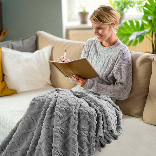 Translation missing: en.Warm Blankets for Winter, Winter Blankets Queen Size,King Blankets for The Bed, Winter Blankets Queen Size,Super Soft Throw Blankets, Silky Flannel Fleece Bed Blanket Blue