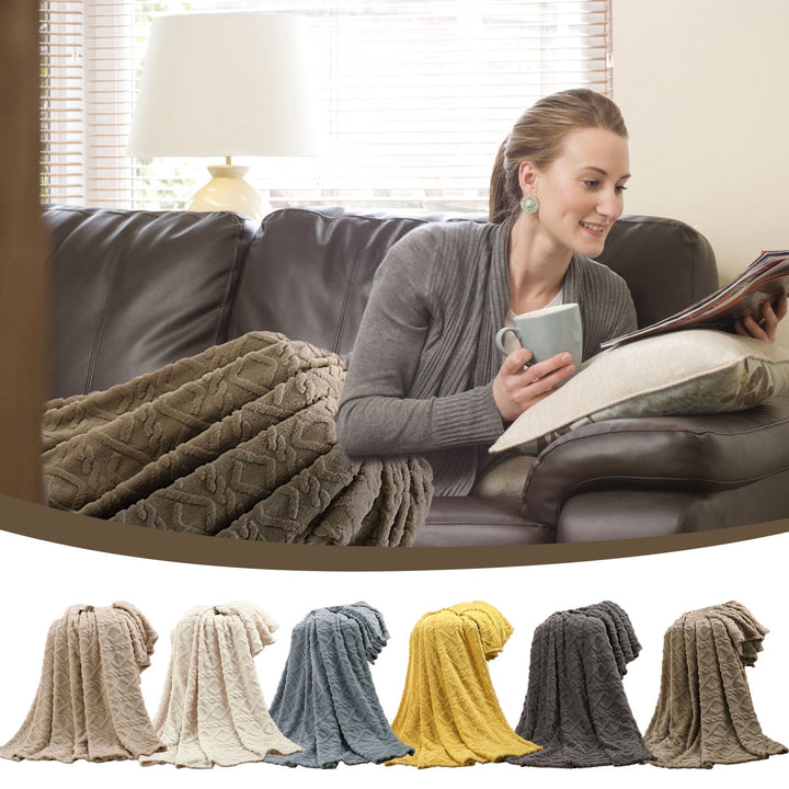 Translation missing: en.Warm Blankets for Winter, Winter Blankets Queen Size,King Blankets for The Bed, Winter Blankets Queen Size,Super Soft Throw Blankets, Silky Flannel Fleece Bed Blanket Blue