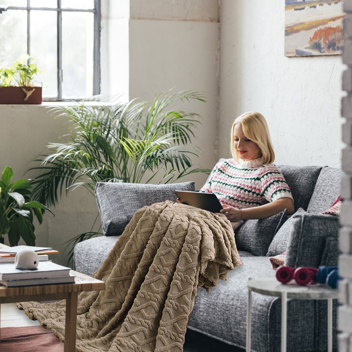 Translation missing: en.Warm Blankets for Winter, Winter Blankets Queen Size,King Blankets for The Bed, Winter Blankets Queen Size,Super Soft Throw Blankets, Silky Flannel Fleece Bed Blanket Coffee