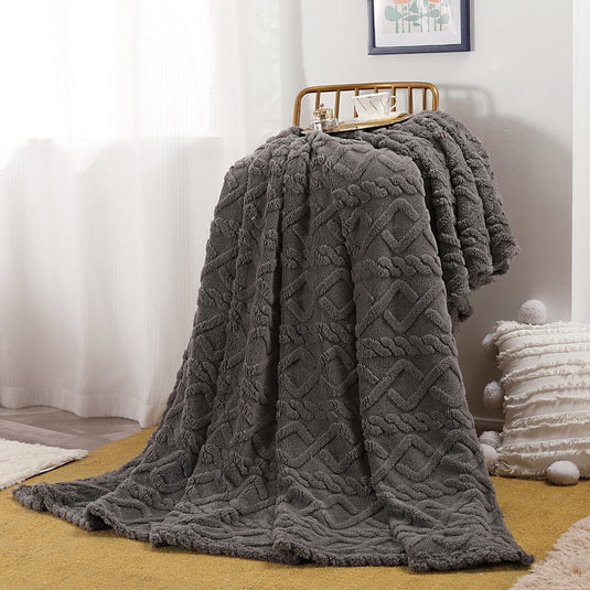 Translation missing: en.Warm Blankets for Winter, Winter Blankets Queen Size,King Blankets for The Bed, Winter Blankets Queen Size,Super Soft Throw Blankets, Silky Flannel Fleece Bed Blanket Gray