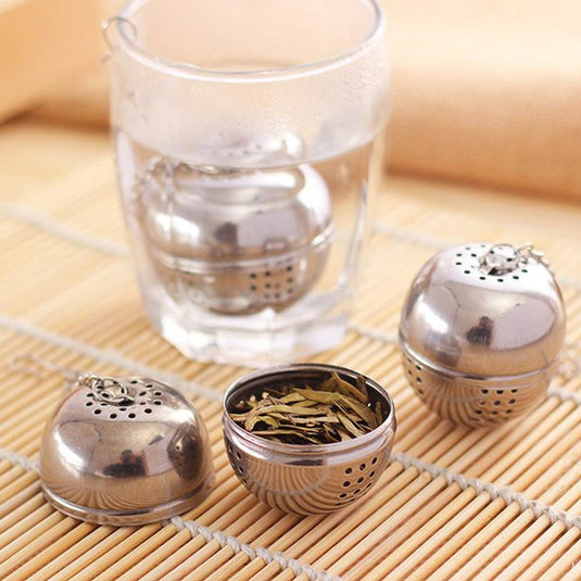 Translation missing: en.Stainless Steel Mesh Tea Infuser, Heavy Duty Tea Ball, Tea Strainer Tea Diffuser Tea Steeper for Filtering Tea,Tea Infusers for Loose Tea, 1 Pcs, 1.57x1.57 1.57" x 1.57" Silver*1