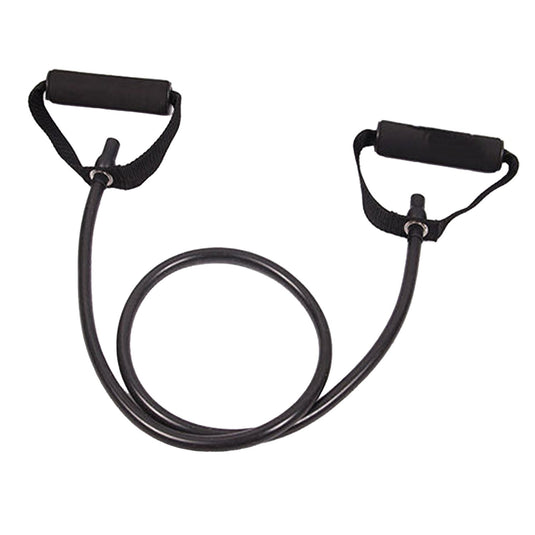 Translation missing: en.Resistance Bands with Handles, Exercise Bands with Handles, Single Resistance Bands for Resistance Training, Physical Therapy,Home Workouts, Fitness, Pilates,Shoulder And Neck Stretching Equipment Black