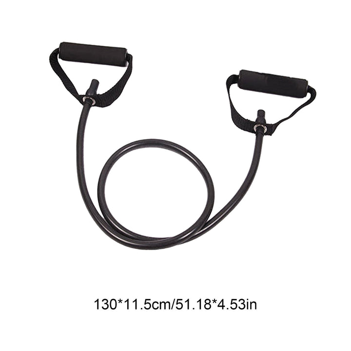 Translation missing: en.Resistance Bands with Handles, Exercise Bands with Handles, Single Resistance Bands for Resistance Training, Physical Therapy,Home Workouts, Fitness, Pilates,Shoulder And Neck Stretching Equipment Black