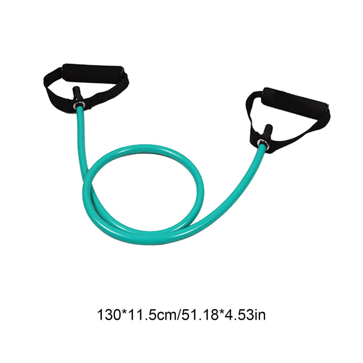 Translation missing: en.Resistance Bands with Handles, Exercise Bands with Handles, Single Resistance Bands for Resistance Training, Physical Therapy,Home Workouts, Fitness, Pilates,Shoulder And Neck Stretching Equipment Green
