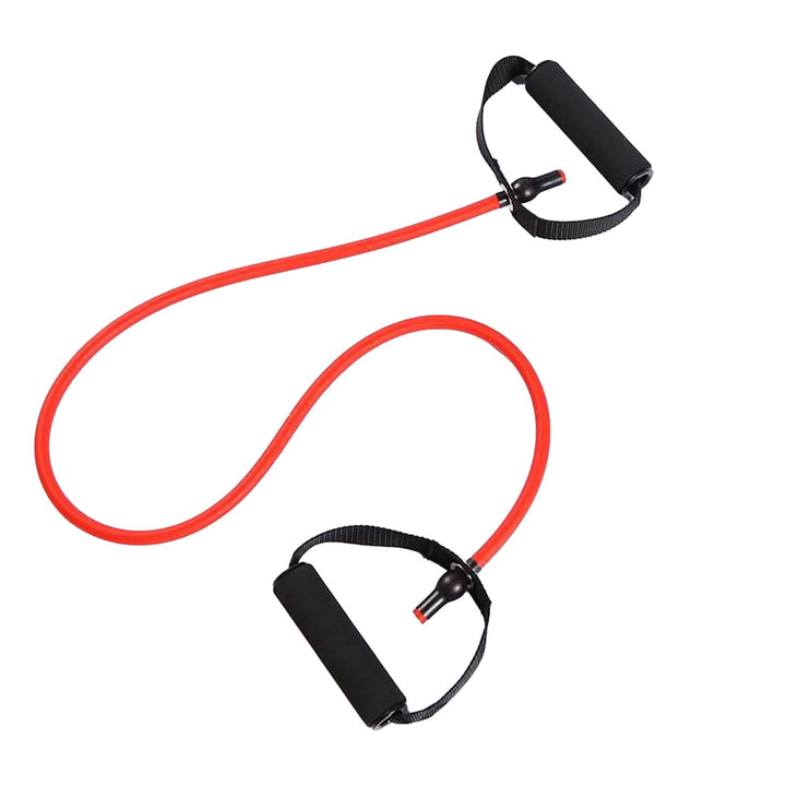 Translation missing: en.Resistance Bands with Handles, Exercise Bands with Handles, Single Resistance Bands for Resistance Training, Physical Therapy,Home Workouts, Fitness, Pilates,Shoulder And Neck Stretching Equipment Red