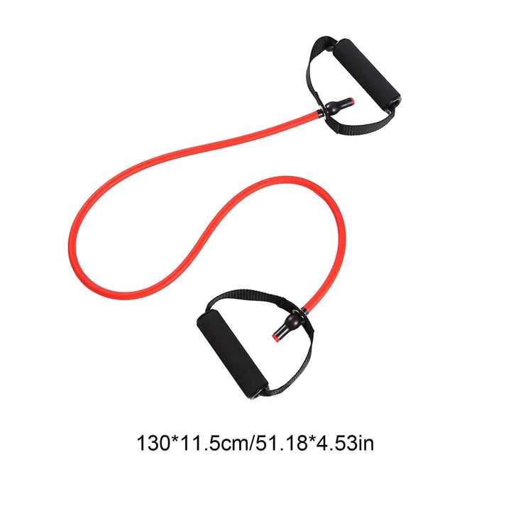Translation missing: en.Resistance Bands with Handles, Exercise Bands with Handles, Single Resistance Bands for Resistance Training, Physical Therapy,Home Workouts, Fitness, Pilates,Shoulder And Neck Stretching Equipment Red