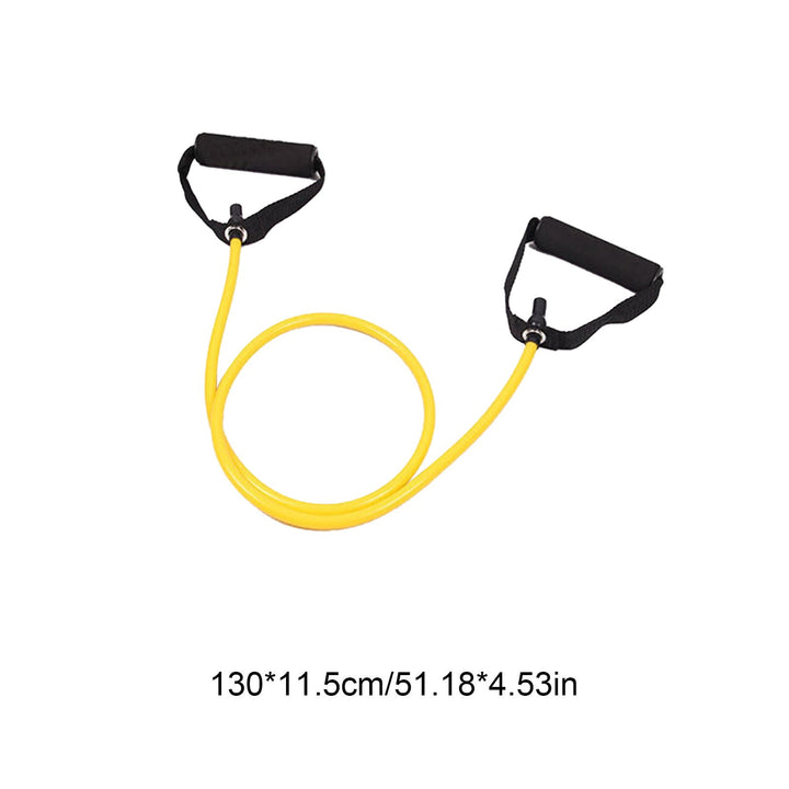 Translation missing: en.Resistance Bands with Handles, Exercise Bands with Handles, Single Resistance Bands for Resistance Training, Physical Therapy,Home Workouts, Fitness, Pilates,Shoulder And Neck Stretching Equipment Yellow