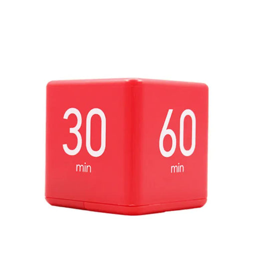 Translation missing: en.Kitchen Timer - Timer - Cube Timer - Flip Timer - Digital Kitchen Timer - Pomodoro Timer - Time Management - Study Timer - Visual Timer - Kitchen Timer - Countdown - Desk Accessories - Kitchen Timers - Gravity Timer - Red - 1 Piece