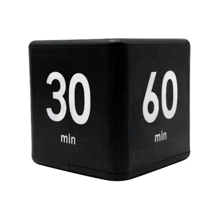 Translation missing: en.Kitchen Timer - Timer - Cube Timer - Flip Timer - Digital Kitchen Timer - Pomodoro Timer - Time Management - Study Timer - Visual Timer - Kitchen Timer - Countdown - Desk Accessories - Kitchen Timers - Gravity Timer - Black - 1 Piece