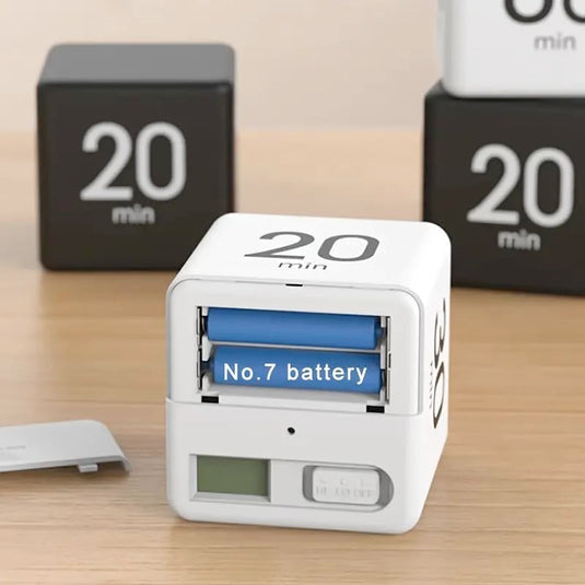 Translation missing: en.Kitchen Timer - Timer - Cube Timer - Flip Timer - Digital Kitchen Timer - Pomodoro Timer - Time Management - Study Timer - Visual Timer - Kitchen Timer - Countdown - Desk Accessories - Kitchen Timers - Gravity Timer - Black - 1 Piece
