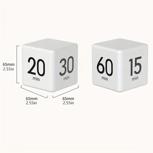 Translation missing: en.Kitchen Timer - Timer - Cube Timer - Flip Timer - Digital Kitchen Timer - Pomodoro Timer - Time Management - Study Timer - Visual Timer - Kitchen Timer - Countdown - Desk Accessories - Kitchen Timers - Gravity Timer - Black - 1 Piece