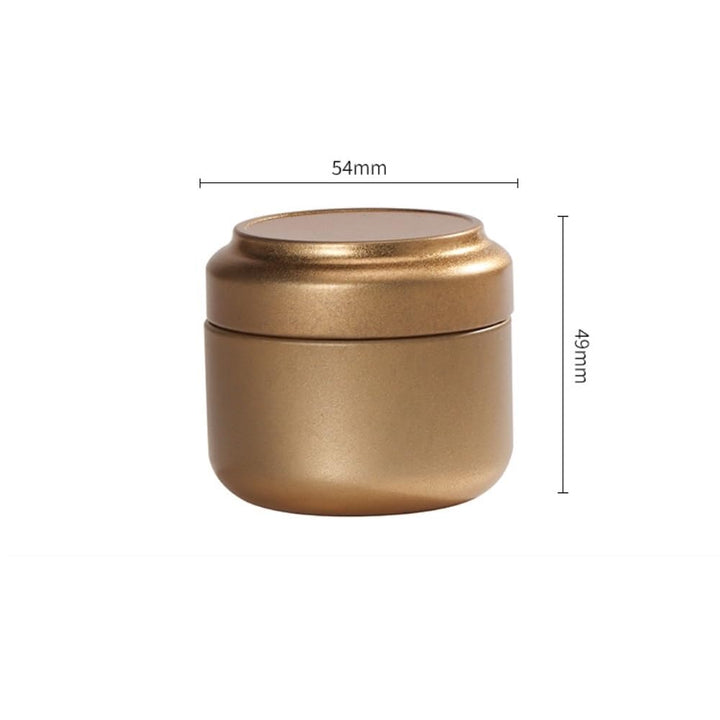 Translation missing: en.Tea Box - Portable Mini Tea Caddy, Large Tea Storage Container, Small Round Tin Coffee Caddy