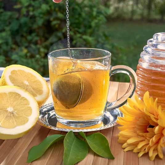 Translation missing: en.Stainless Steel Tea Egg - Loose Tea Filter - Tea Strainer - Tea Ball - Herb Ball - Spice Filter - Tea Infuser - Reusable Tea Bag - Kitchen Accessories - Gift for Tea Lover - Dishwasher Safe - Teapot Filter - Silver - 2 Pieces
