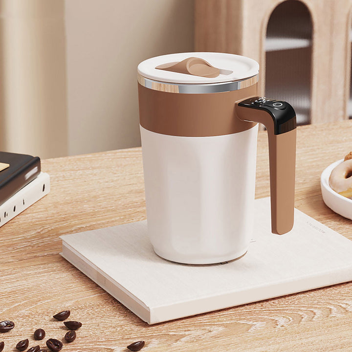 Translation missing: en.400 ML self stirring coffee mug self heating coffee Cup Fully Automatic Rechargeable Magnetic Mixing Cup with Touch-Sensitive Temperature Display for Stirring Coffee, Etc 400 mL Green