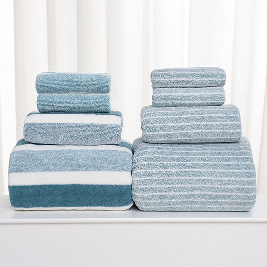 Translation missing: en.Clearance 8 Pack Plush Absorbent 100% Cotton Bath Towel Set, 2 Bath Towels 4 Hand Towels 2 Washcloths, Luxury 8 Piece Towel Set for Bathroom SPA Gym, Family Bath Towel Set Green