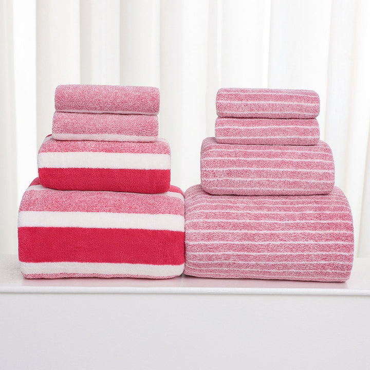Translation missing: en.Clearance 8 Pack Plush Absorbent 100% Cotton Bath Towel Set, 2 Bath Towels 4 Hand Towels 2 Washcloths, Luxury 8 Piece Towel Set for Bathroom SPA Gym, Family Bath Towel Set Pink