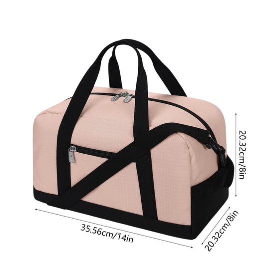 Translation missing: en.14 Inch Carry on Bag, Small Travel Gym Bag, Small Duffle Bag, Duffel Bag Gym Weekender Overnight Bag with Wet Pocket, Airlines Approved Foldable Carry on Bag, for Women and Men Black
