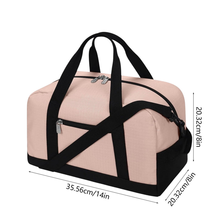 Translation missing: en.14 Inch Carry on Bag, Small Travel Gym Bag, Small Duffle Bag, Duffel Bag Gym Weekender Overnight Bag with Wet Pocket, Airlines Approved Foldable Carry on Bag, for Women and Men Black