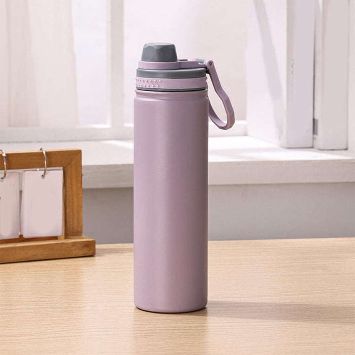 Translation missing: en.Insulated Water Bottle, Stainless Steel Vacuum Insulated Water Bottle, Sport Bottle with Leak Proof Lid and Handle, Space Kettle Men and Women, Large Capacity Sports Water Bottle Purple