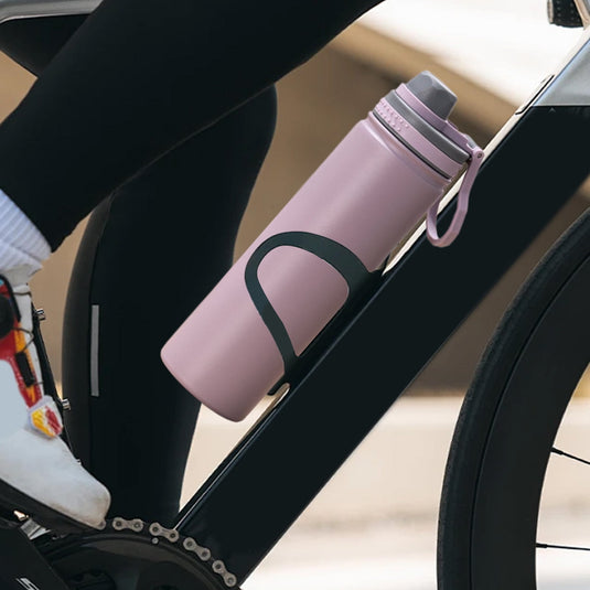 Translation missing: en.Insulated Water Bottle, Stainless Steel Vacuum Insulated Water Bottle, Sport Bottle with Leak Proof Lid and Handle, Space Kettle Men and Women, Large Capacity Sports Water Bottle Purple