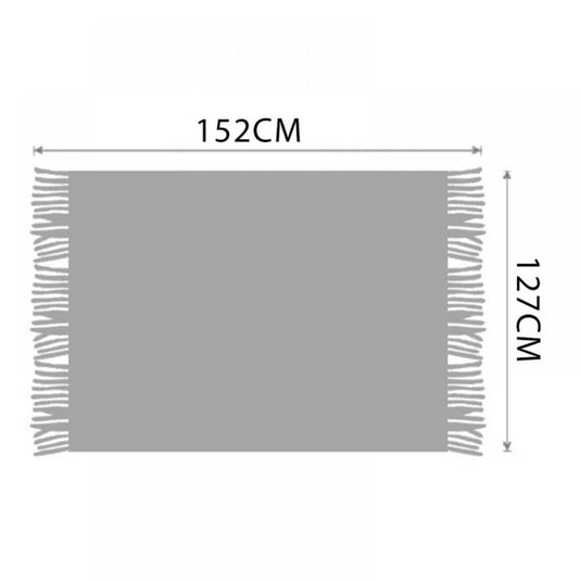 Translation missing: en.Throw Blanket for Couch 50 x 60 inches Knit Woven Blankets Cozy Lightweight Decorative Throw for Bed and Living Room,Beige Yellow