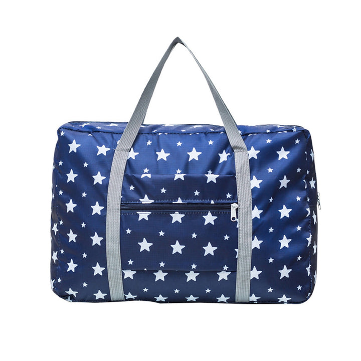 Translation missing: en.Kdkad Foldable Travel Duffel Bag, Tote Carry On Luggage Sport Duffle Weekend Overnight for Women and Girls, Gym Bag Waterproof Foldable Duffel Bag 19.1×5.8×9.8 in Dark Blue