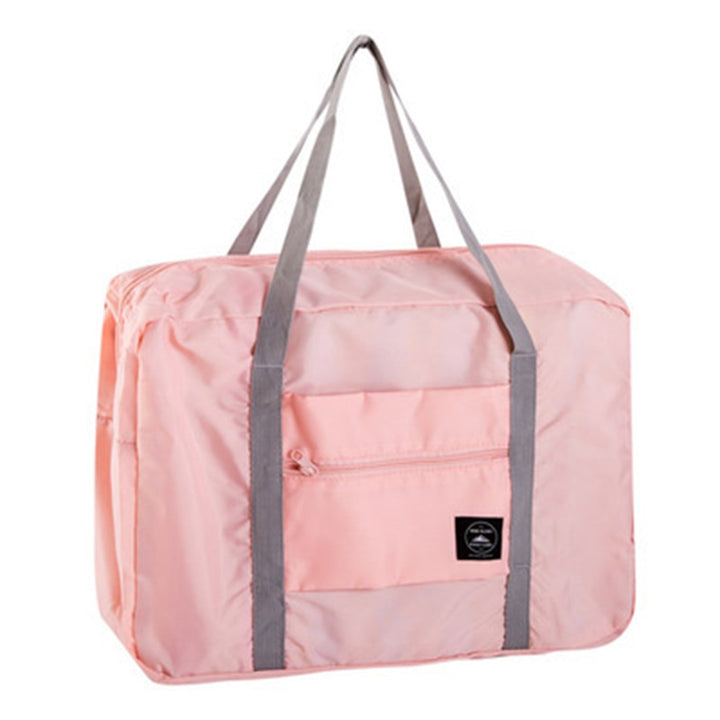 Translation missing: en.Kdkad Foldable Travel Duffel Bag, Tote Carry On Luggage Sport Duffle Weekend Overnight for Women and Girls, Gym Bag Waterproof Foldable Duffel Bag 18.1×12.2 in Light blue