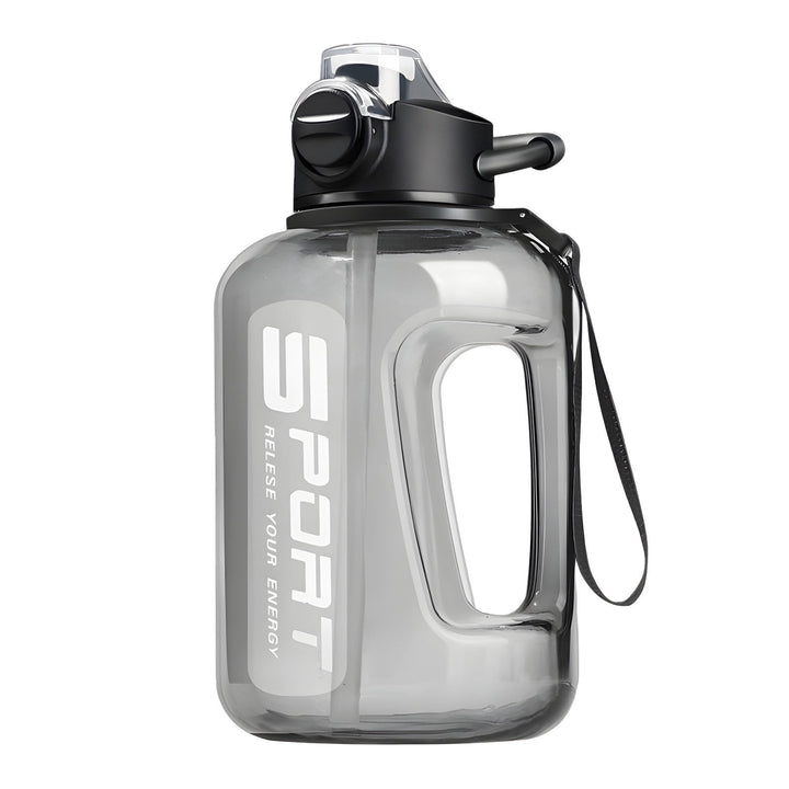 Translation missing: en.AYktou 58oz Water Bottle for All Day Hydration Big Water Bottle with Straw Measures Daily Gym Water Bottle with Handle Leakproof Sports Water Bottle for Gym Camping Outdoor(Black） Black-58oz