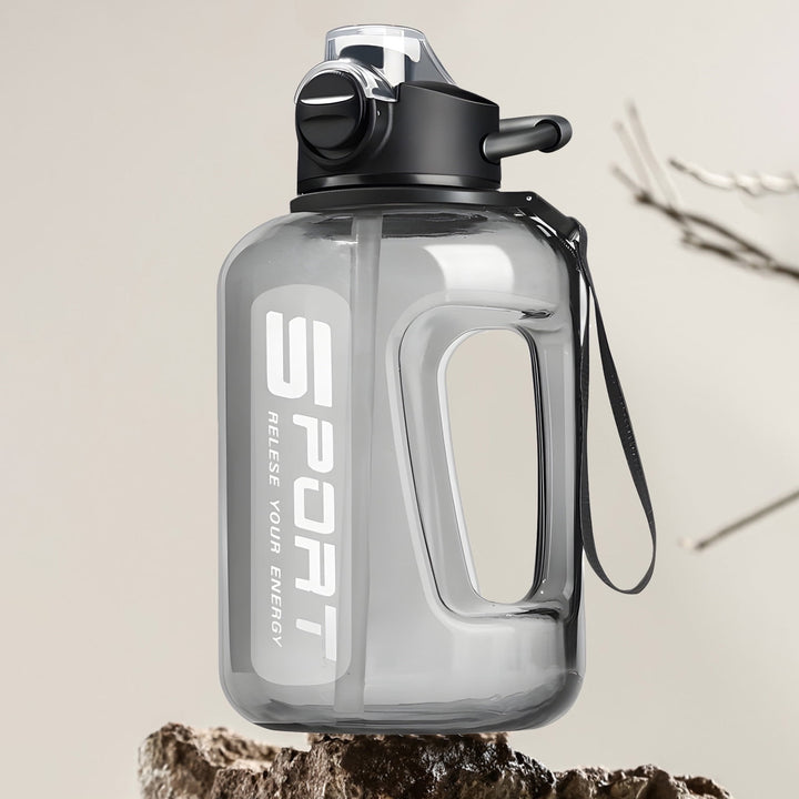 Translation missing: en.AYktou 58oz Water Bottle for All Day Hydration Big Water Bottle with Straw Measures Daily Gym Water Bottle with Handle Leakproof Sports Water Bottle for Gym Camping Outdoor(Black） Black-58oz