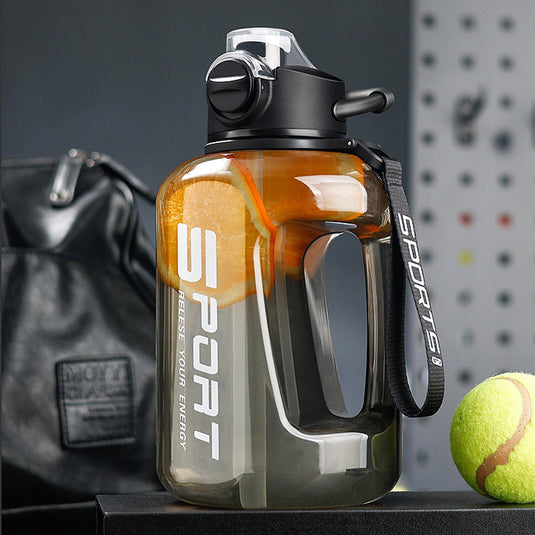 Translation missing: en.AYktou 58oz Water Bottle for All Day Hydration Big Water Bottle with Straw Measures Daily Gym Water Bottle with Handle Leakproof Sports Water Bottle for Gym Camping Outdoor(Black） Black-58oz