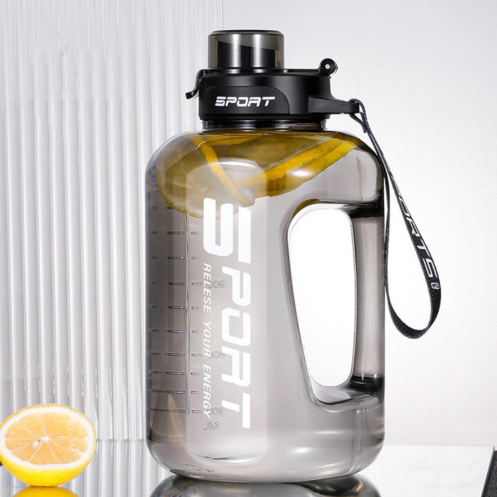Translation missing: en.AYktou 58oz Water Bottle for All Day Hydration Big Water Bottle with Straw Measures Daily Gym Water Bottle with Handle Leakproof Sports Water Bottle for Gym Camping Outdoor(Black） Black-58oz