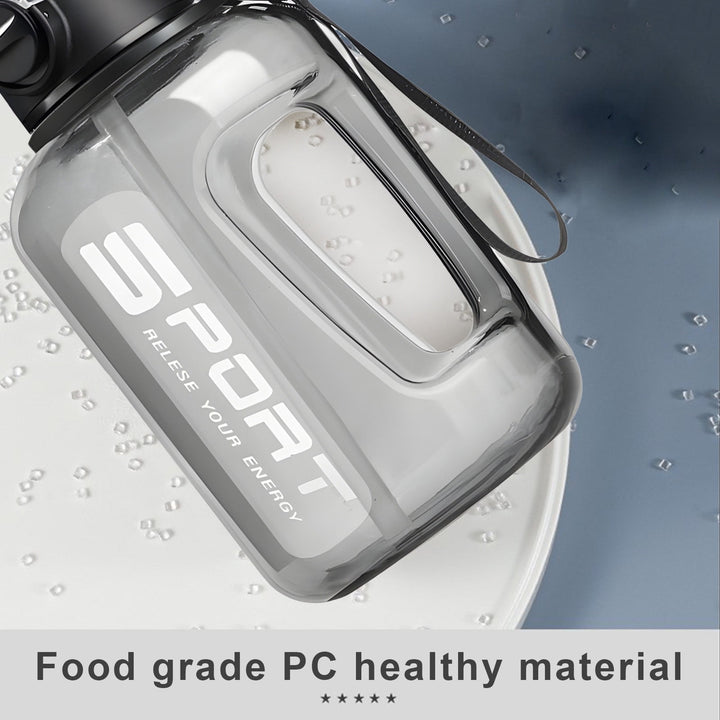 Translation missing: en.AYktou 58oz Water Bottle for All Day Hydration Big Water Bottle with Straw Measures Daily Gym Water Bottle with Handle Leakproof Sports Water Bottle for Gym Camping Outdoor(Black） Black-58oz