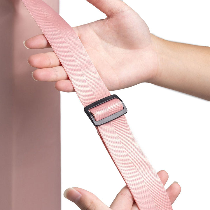 Translation missing: en.Yoga Mat Bag with Water Bottle Pocket and Bottom Wet Pocket, Exercise Yoga Mat Carrier Multi-Functional Storage Bag （pink）