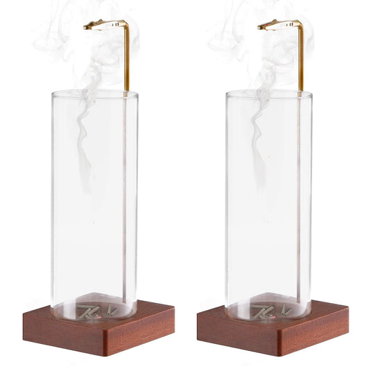 Translation missing: en.2 Pack Incense Holder for Sticks, Insence-Stick Holder Ash Catcher with Removable Glass [Anti-Ash Flying], Mess-Free Incense Burner, Perfect for Meditation Yoga Relaxation, Home Decor