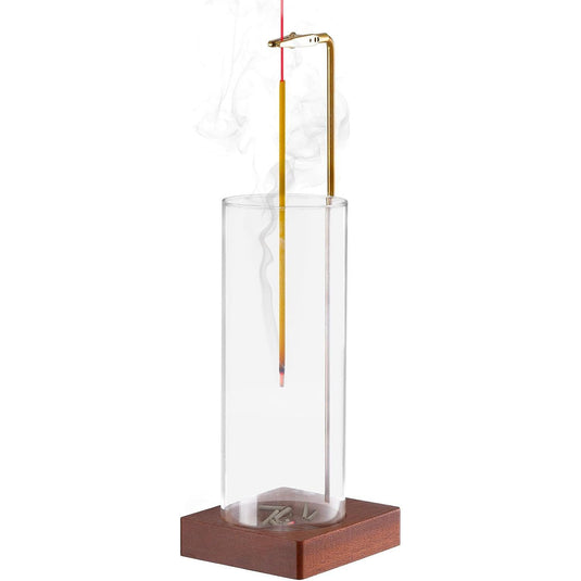 Translation missing: en.2 Pack Incense Holder for Sticks, Insence-Stick Holder Ash Catcher with Removable Glass [Anti-Ash Flying], Mess-Free Incense Burner, Perfect for Meditation Yoga Relaxation, Home Decor