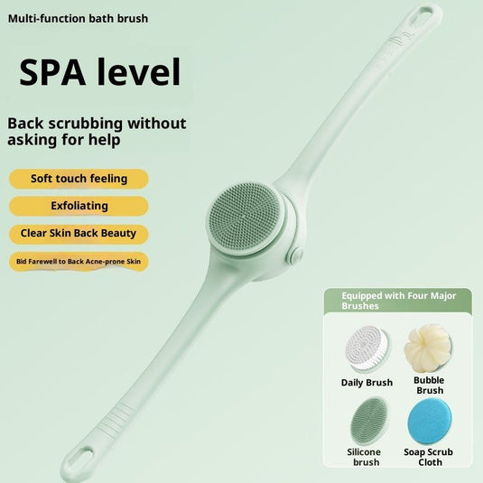 Translation missing: en.Electric Body Brush Back Scrubber for Shower, Auto Spinning Exfoliating Massage Bath Brush Rechargeable, Dual Long Handle, Deep Cleansing, Waterproof, Rotating Body Brushes with 4 Brush Heads