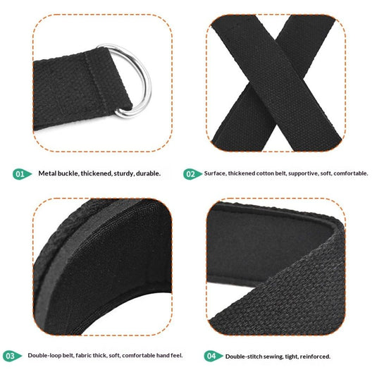 Translation missing: en.2 Pcs Pilates Straps - Double Loop Ring Straps for Reformer, Padded, Home Gym Workout Yoga exercise accessories