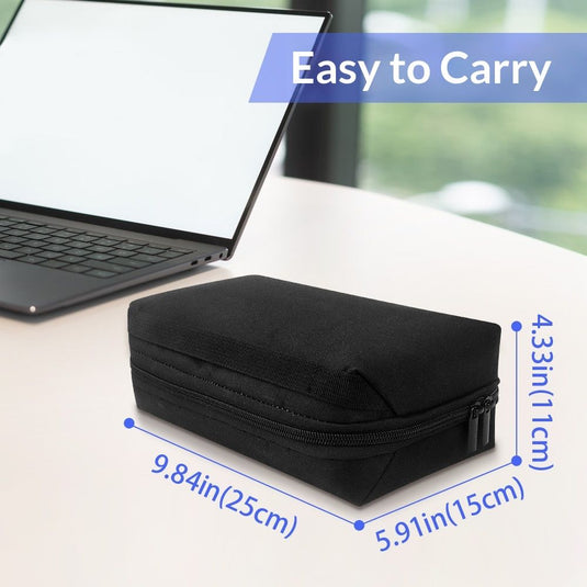 Translation missing: en.Electronics Organizer Pouch, Travel Tech Organizer Bag for Travel Essentials, Cord Organizer Bag as Travel Accessories for Men Women, Portable Charger Organizer, Black