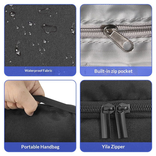Translation missing: en.Electronics Organizer Pouch, Travel Tech Organizer Bag for Travel Essentials, Cord Organizer Bag as Travel Accessories for Men Women, Portable Charger Organizer, Black