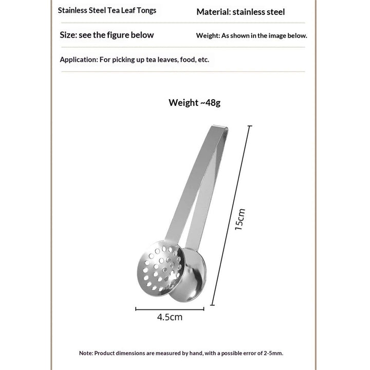 Translation missing: en.6 pcs Tea Bag Squeezer Tongs, Stainless Steel Strainer Spoons Teabag Clips Tool Practical Strainer Tea Accessories (Silver)