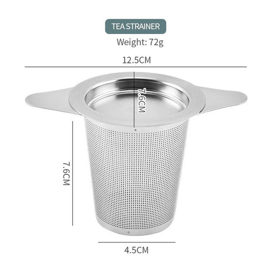 Translation missing: en.2 pack Tea Infuser for Loose Leaf Tea,Stainless Steel Tea Infuser with Handles,Extra Fine Mesh Tea Strainers Filter Fine Tea Leaves Effectively,Fits TeaPots/Mugs
