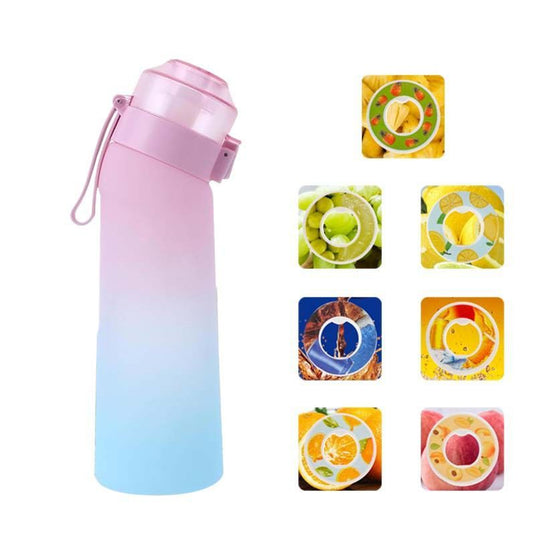 Translation missing: en.0 Sugar 0 Calorie Scented Water Bottle Gradient of pink and blue
