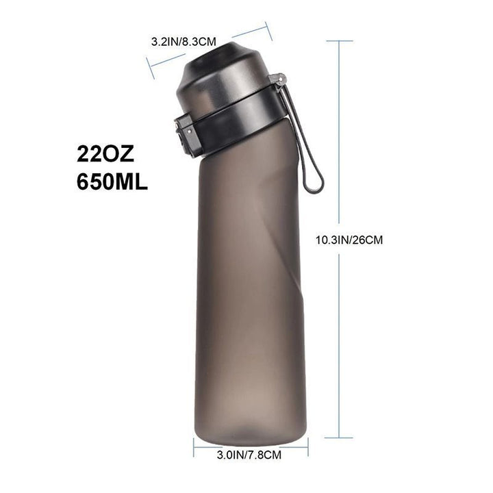 Translation missing: en.0 Sugar 0 Calorie Scented Water Bottle Matte Black