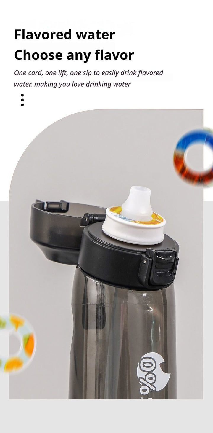 Translation missing: en.0 Sugar 0 Calorie Scented Water Bottle Matte Black
