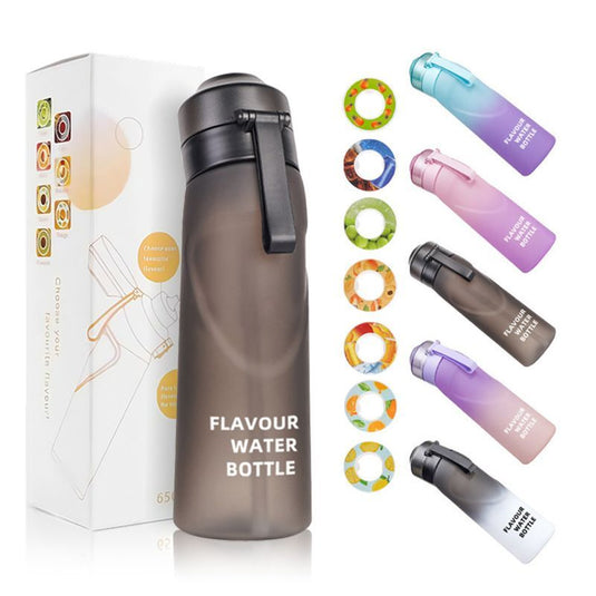 Translation missing: en.0 Sugar 0 Calorie Scented Water Bottle Matte Black 7 Rings