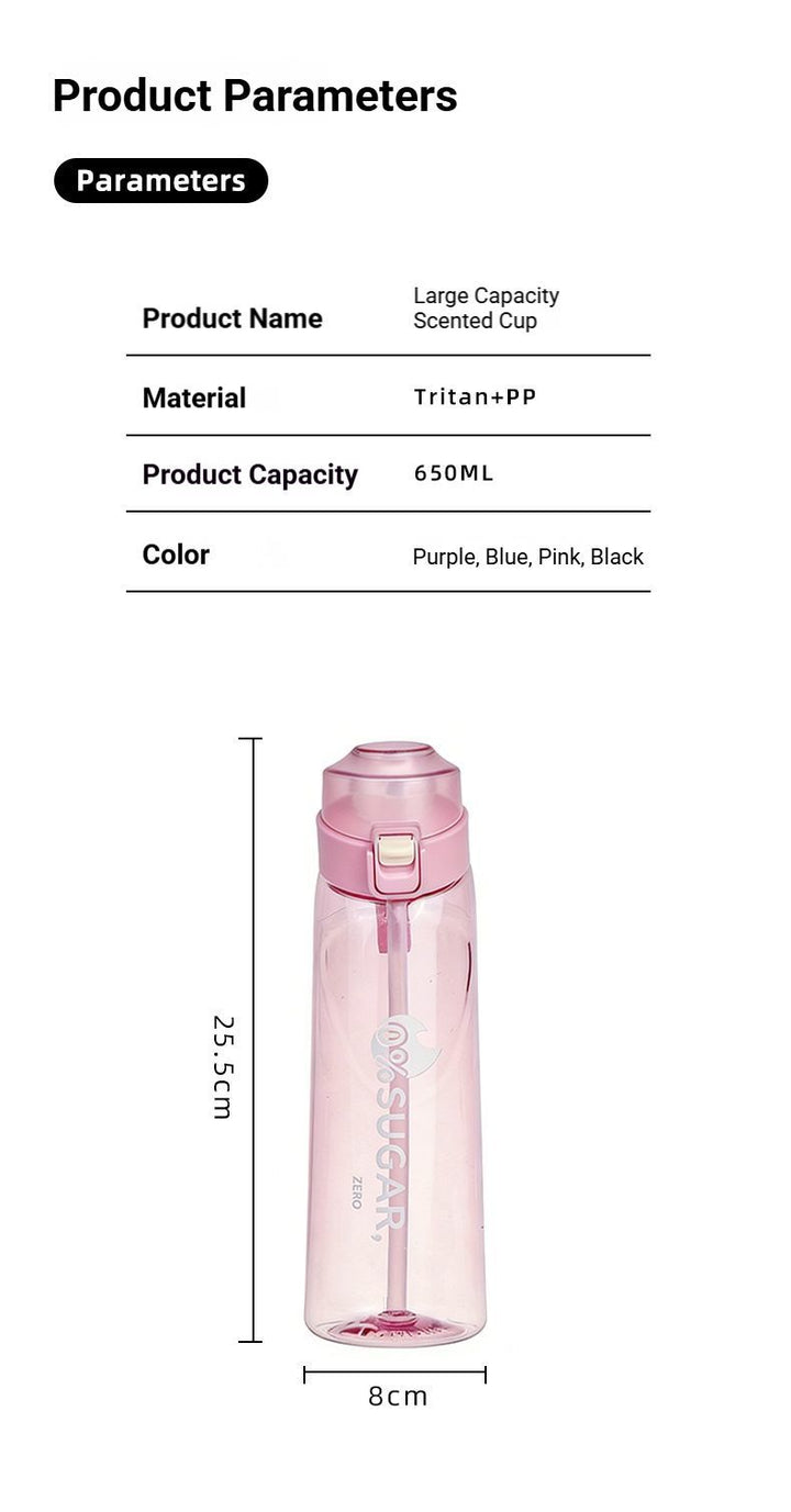 Translation missing: en.0 Sugar 0 Calorie Scented Water Bottle Pink