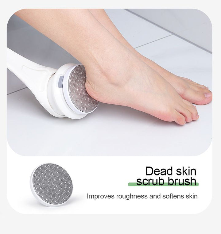 Translation missing: en.Multi-Function Electric Body Brush: 360° Rotation, Auto-Cleaning, 5 Brush Heads, 3-Speed Adjustment, Wet &amp; Dry Use for Home Spa Experience.GREY